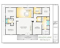 Willow Lane House Plan 1664 Square