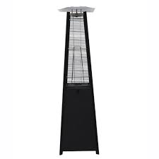 Matt Black Outdoor Gas Pyramid Heater