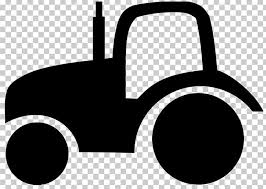 White Tractor Drawing Png Clipart