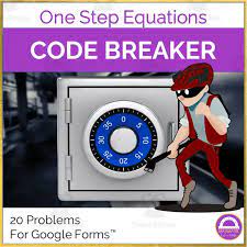 One Step Equations Code Breaker By