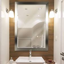 Bathroom Vanity Mirror In Brush Nickel
