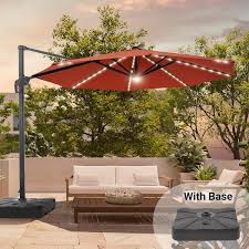 Sonkuki 11 Ft Red Solar Led Aluminum