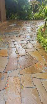 Matte Yellow Crazy Flagstone For