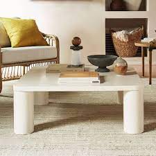 Hazel 36 Sq Coffee Table White Lacquer West Elm