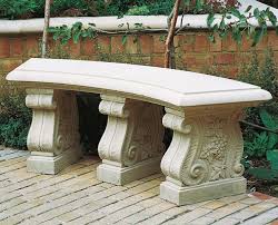 Haddonstone Curved 60inch Garden Bench