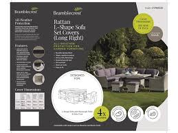 Bramblecrest Rattan L Shape Sofa Set
