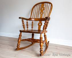 Fine Antique Windsor Rocking Chair Ash