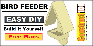 Simple Bird Feeder Plans Construct101