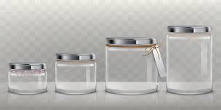 Vector Transpa Glass Jars