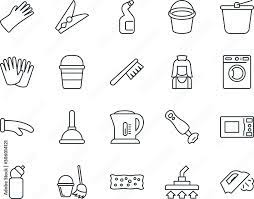 Household Vector Icon Set Such As