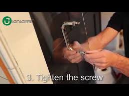 Install Glass Door Handle In Shower