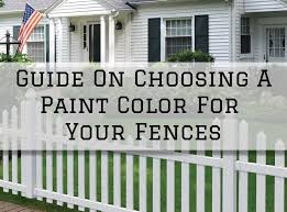 Paint Color For Your Fences