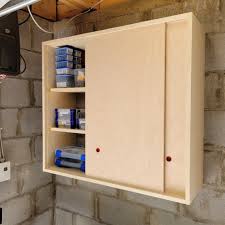 Wall Storage Cabinet With Sliding Doors