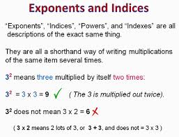 Basic Exponents And Indices Passy S
