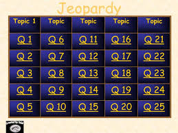 Ppt Jeopardy Powerpoint Presentation