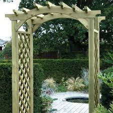 Round Top Garden Arch Wooden Supplies