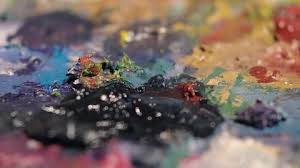 Paint Palette Stock Footage Royalty