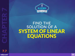 Linear Equations Lesson Plans