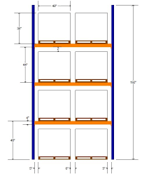 how to measure your pallet rack stein