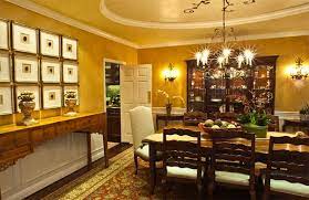 Gold Accents In The Dining Room