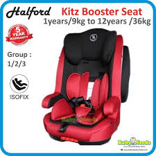 Halford Kitz Isofix Booster Seat 9 36kg