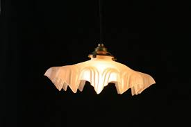 French Frosted Glass Pendant Light
