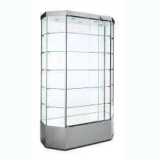 Hexagon Glass Display Case With Led