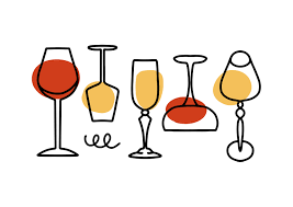 Concept Of Wine Glasses Colorful