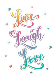 Cute Lettering Inspirational Quote Live