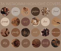 36 Brown Instagram Highlight Covers