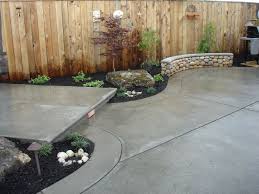 Concrete Backyard Concrete Patio