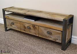 Rustic Media Console Table Her Tool Belt