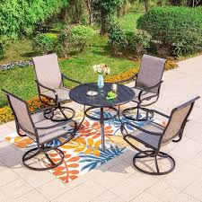 Round Swivel Patio Dining Sets