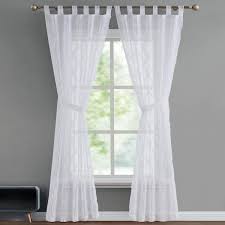 Tab Top Sheer Tiebacks Curtain