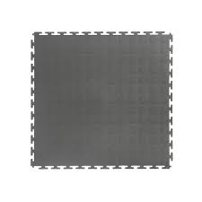 Versatex 18 In X 18 In Coin Top Garage Flooring Tiles 24 Pack Gray