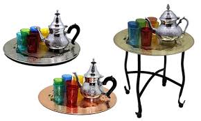 Moroccan Tea Serving Tray Set Groupon