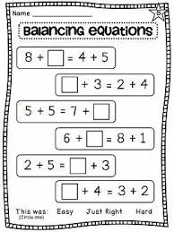 Balancing Equations Worksheet School