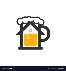 Beer Home Business Logo Design Vector
