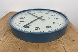Industrial Italien Grey Wall Clock From