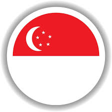 Premium Vector Singapore Flag Round Shape