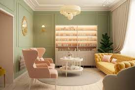 Luxury Spa Salon Waiting Room Generative Ai