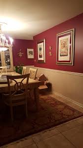 Tired Of Maroon Dining Room