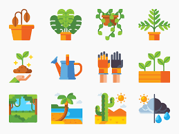 85 Botany Icon Set Flat Icons