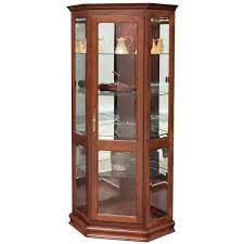 Solid Wood Corner Curio Cabinet From