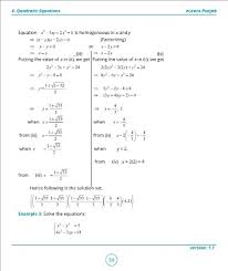 Page 39 11 Math 4 Quadratic Equations