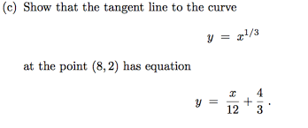 Equation Of That The Tangent Line