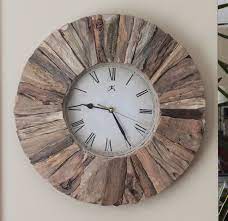 Square Clock Sold Driftwood Studio