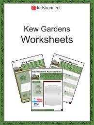 Kew Gardens Worksheets Features