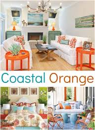 Orange Room Decor Ideas With A Coastal