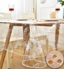 Table Covers Clear Vinyl Vinyl Tablecloth